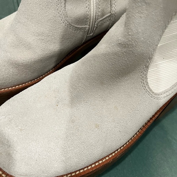 Jeffrey Campbell x Free People Suede Beige Platform Boots - Picture 8 of 11